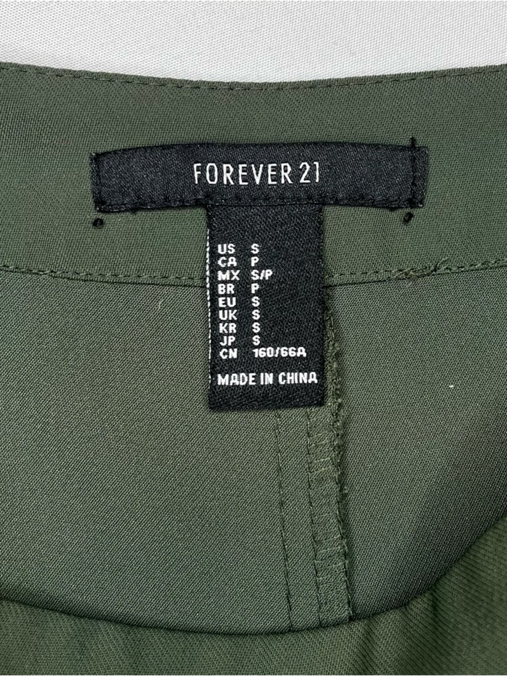 Forever 21 High Rise Wide Leg Flat Front Trouser Dress Pants Women's Small - Picture 10 of 10